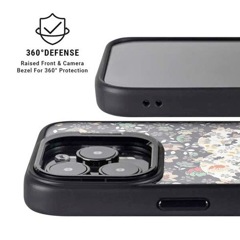 Floral Heart iPhone 14 Pro Kickstand Case